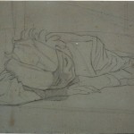 Disegni di Brancaleone Cugusi da Romana: studio per Bambina dormiente