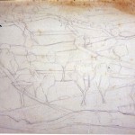 Disegni di Brancaleone Cugusi da Romana: studio per Paesaggio