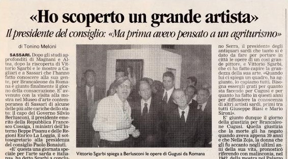 Silvio Berlusconi discovered Brancaleone Cugusi da Romana